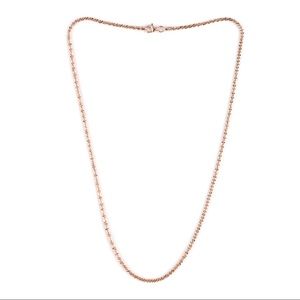 14K Rose Gold over Sterling Silver Sparkle Necklace